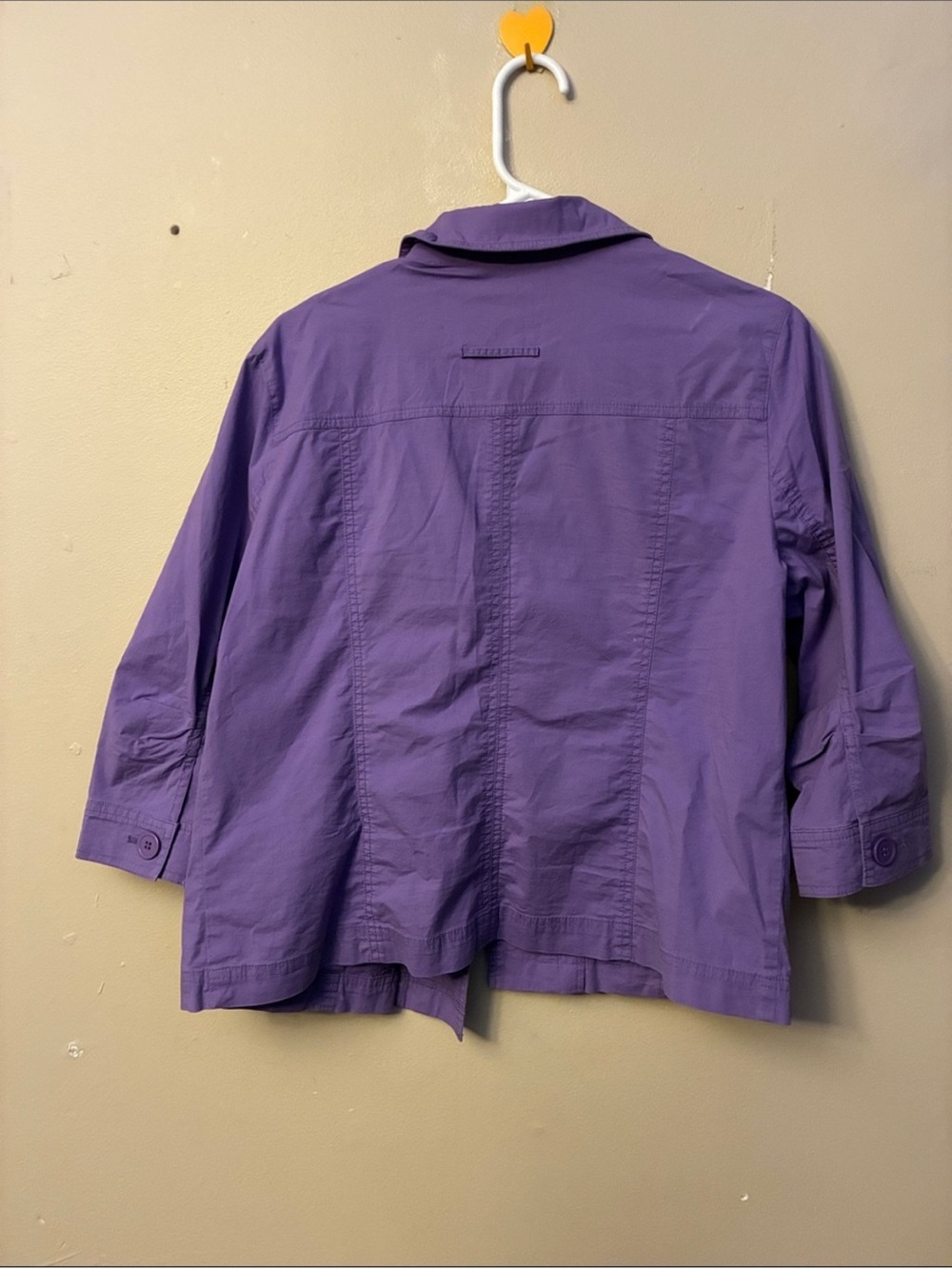 cleo Purple Button-Front Utility Jacket - Picture 3 of 3